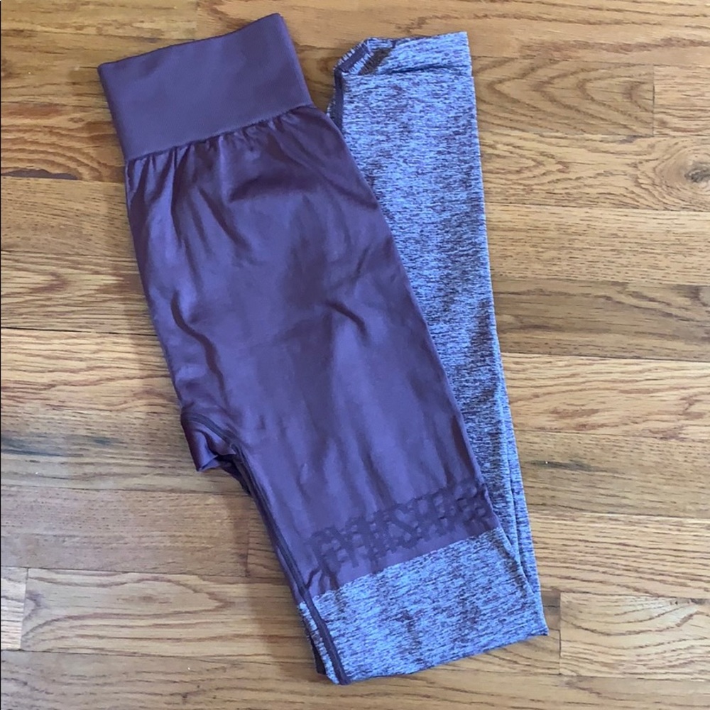 Gymshark purple two toned leggings